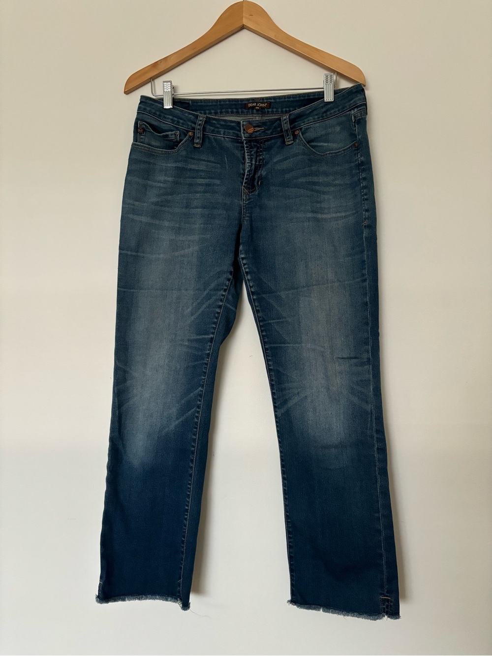 Dear John Playback Cuffed Cropped Straight Leg Jeans